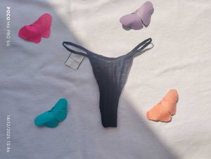 Black Thong with Tags