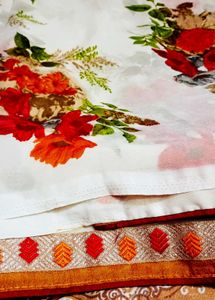 Floral Print Saree2