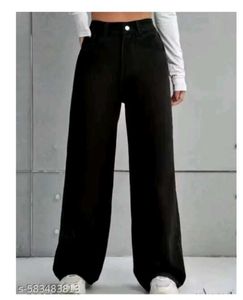 Wide Leg Black Jeans