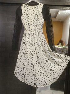 Chic White &amp; Black Dress