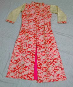 Floral Print Banarasi Dress