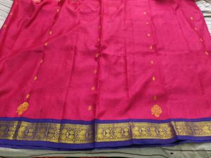 Red &amp; Blue Saree