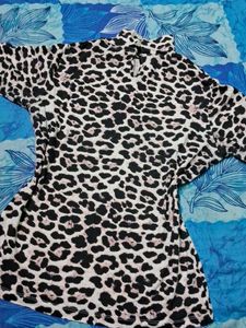 Animal Print Halter Neck Top 🐾🤎