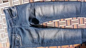 Distressed Denim Jeans