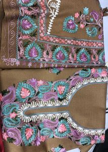 Embroidered Maroon Ethnic Suit Piece