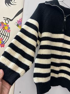 Black &amp; White Pullover