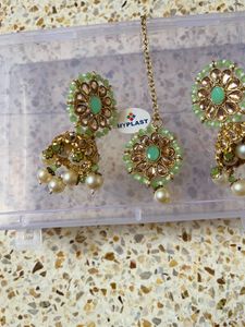 Pastel Kundan Pearls Jewellery Set