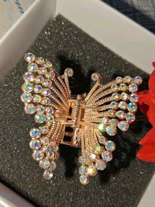 Butterfly Rhinestone Hair Clip