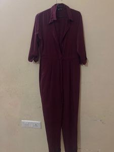 Wine Colour jumpsuit