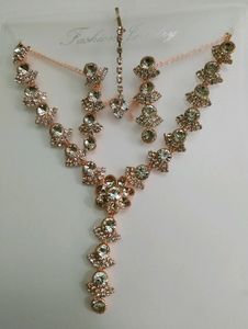 Rose Gold Plated Necklace Set