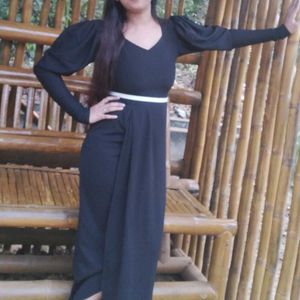 full length black maxi dress