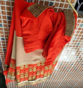 Orange Saree