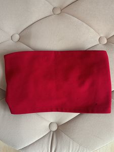 Maroon Backless Crop Top