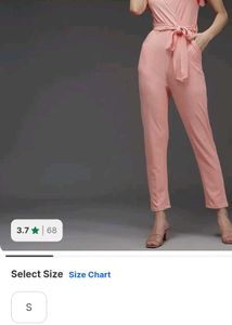 Elegant Pink Ruffle Jumpsuit