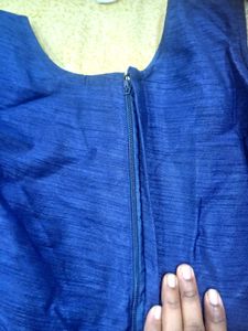 Blue Floral Kurta Set