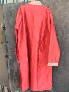 Men Festive Kurta Red Colour