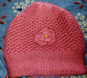 Pink Knit Beanie