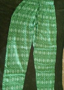 It's a Green Cotton Pant .Very Good quality