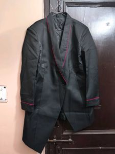 Solid Black Plus Size Formal Blazer