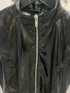 Sleek leather Black Dress