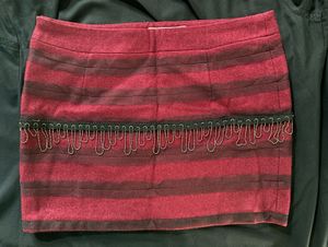 Maroon Mini Skirt
