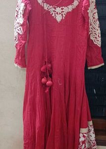 Hot Red Elegant and Stylish Anarkali