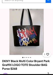 DKNY Graffiti Tote Bag
