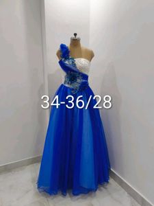 Elegant Blue Evening Gown