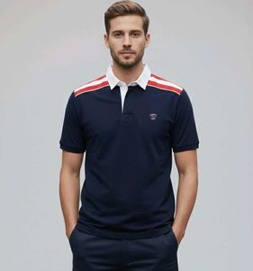 Stylish Navy Blue Polo Shirt
