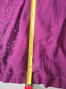 Elegant Purple Embroidered Anarkali