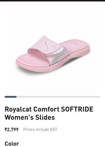 Silver Pink Puma Slidder