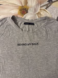 Gray 'Behind My Back' T-Shirt