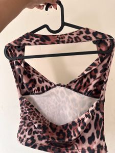 Leopard Print Halter Top