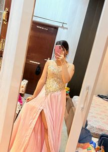 Strapless Embroided Stylish Gown🌸❤️🌼