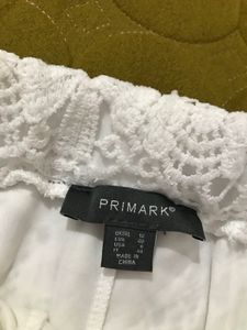 Primark White Lacey Shorts Waist 30-32