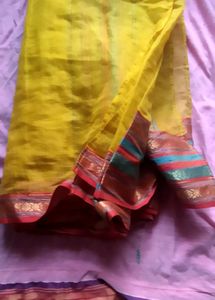 Beautiful yellow Saree