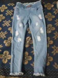Cute Distressed Denim Jeans