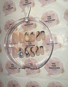 Peach Press On Nails