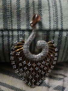 Elegant Silver Tone Pendant
