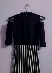 Black And White Full Gown
