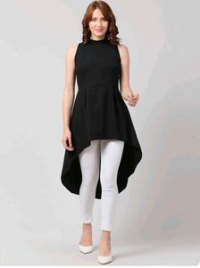 Chic Sleeveless High-Low Top