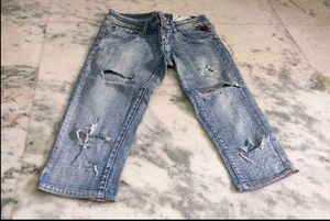 Denim Capri For Girl's