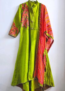 Patch Work Kurta with Dupatta