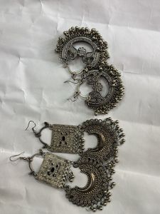 Ethnic Silver Earrings
