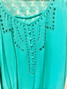 Cutwork Party Top