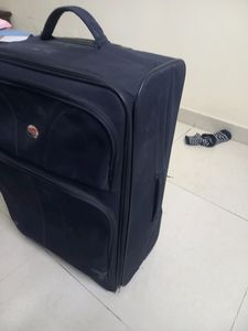 Navy Blue Rolling Suitcase