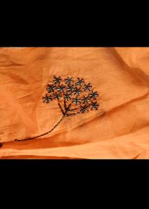 unique embroidery design on kurti
