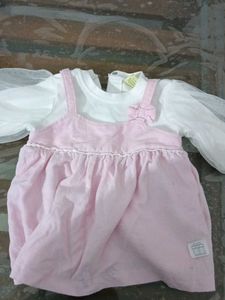 Cute Pink Baby Dress Set