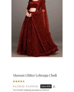 Maroon lehenga choli❤️
