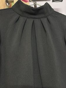 Chic Black Peplum Top